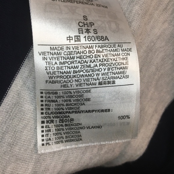 Gap Skirt | Small | Gary and Navy Stripes - Picture 6 of 7